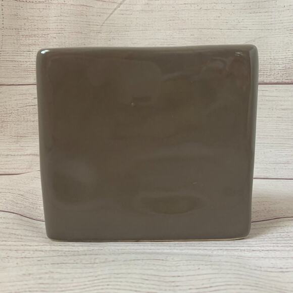 Rae Dunn Gray Pencil and Business Card Holder with DREAM Rainbow Detail 4 3/4"H - Picture 4 of 10